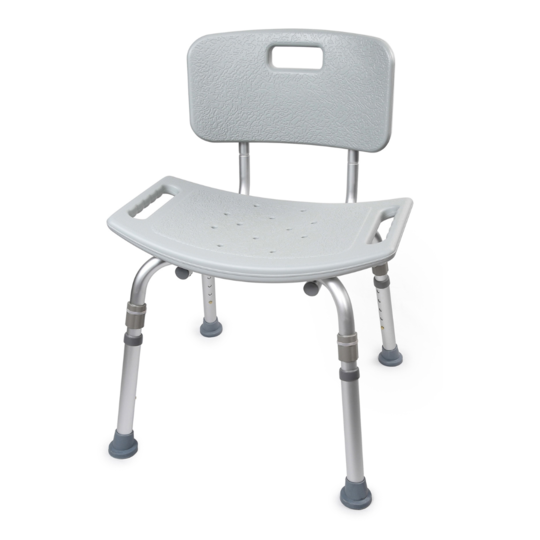 Bath Bench McKesson Without Arms Aluminum Frame Removable Backrest 19-1/4 Inch Seat Width 300 lbs. Weight Capacity, Packaging Type- Each