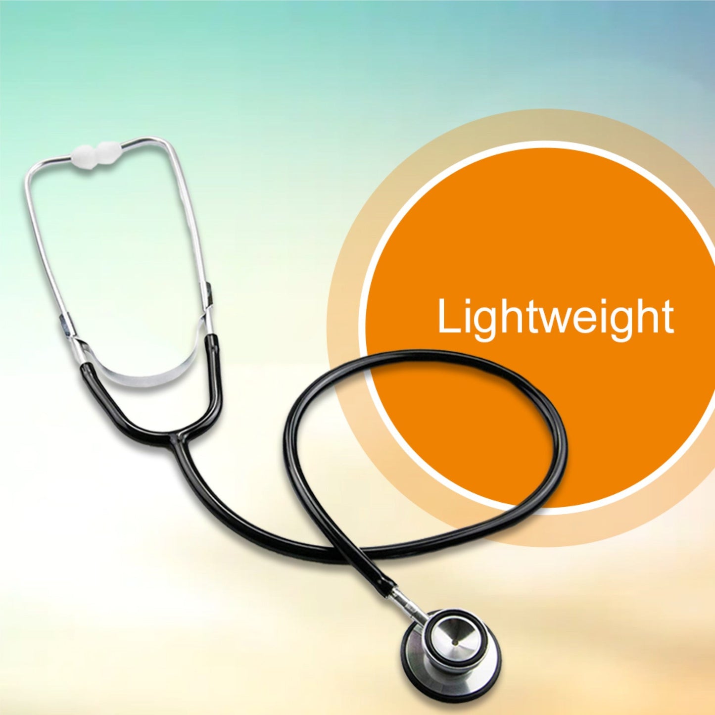 General Exam Stethoscope McKesson Black 1-Tube 22 Inch Tube Double Sided Chestpiece, Packaging Type- Each