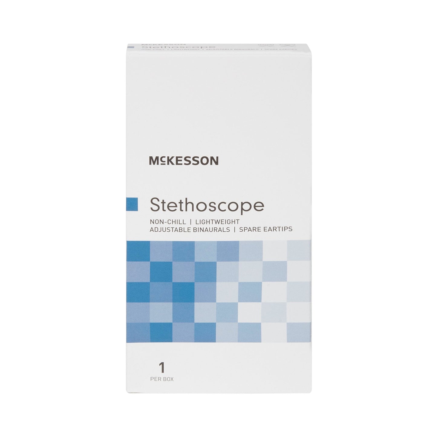 General Exam Stethoscope McKesson Teal Blue 1-Tube 22 Inch Tube Double Sided Chestpiece, Packaging Type- Each