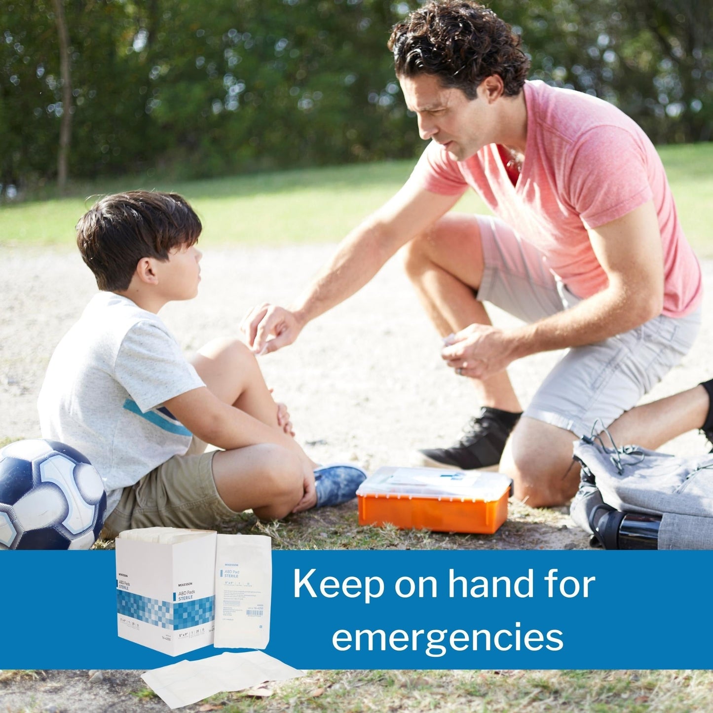 Abdominal Pad McKesson 5 X 9 Inch Sterile 1 per Pack, Packaging Type- Box