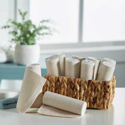 Elastic Bandage McKesson 6 Inch X 5 Yard Single Hook and Loop Closure Tan NonSterile Standard Compression, Packaging Type- Box