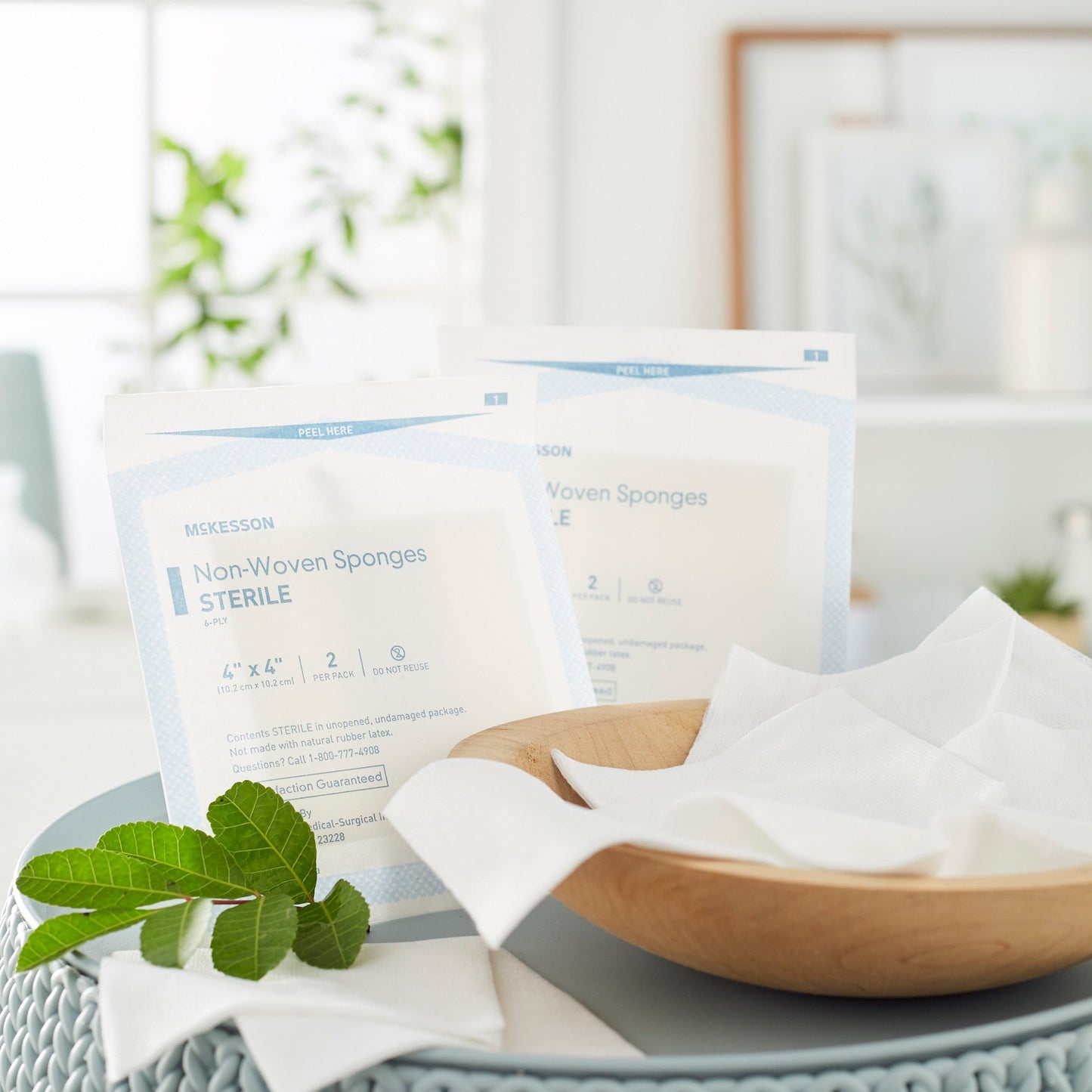 Nonwoven Sponge McKesson 4 X 4 Inch 6-Ply Sterile 2 per Pack, Packaging Type- Box