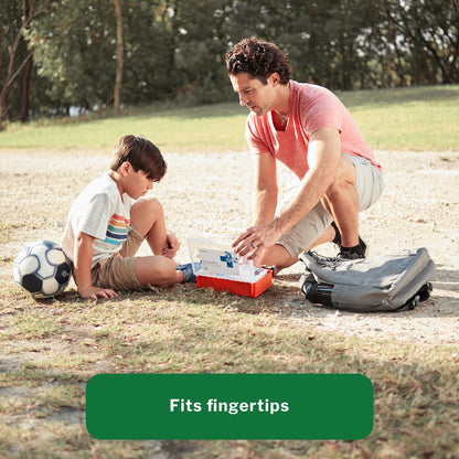 Adhesive Strip McKesson 1.7 X 2 Inch Fabric Fingertip Tan Sterile, Packaging Type- Box