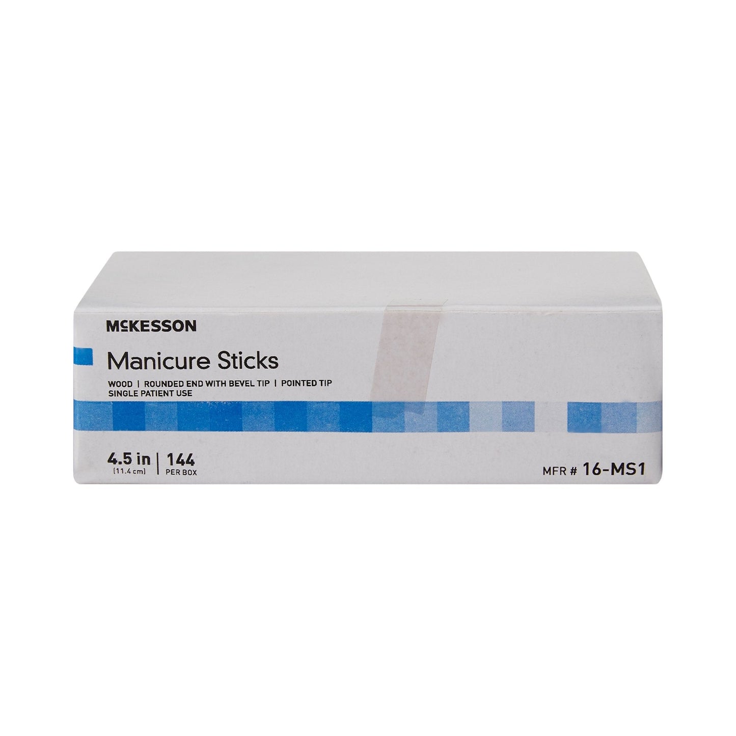 Manicure Stick McKesson 4.5 Inch 100% White Birch, Packaging Type- Box