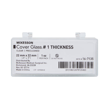 Cover Glass McKesson Square No. 1 Thickness 22 X 22 mm, Packaging Type- Box