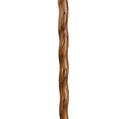 Walking Stick Brazos Twisted Fitness Walker Wood 58 Inch Height Brown