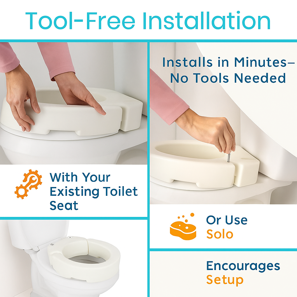 Great Health Toilet Seat Riser