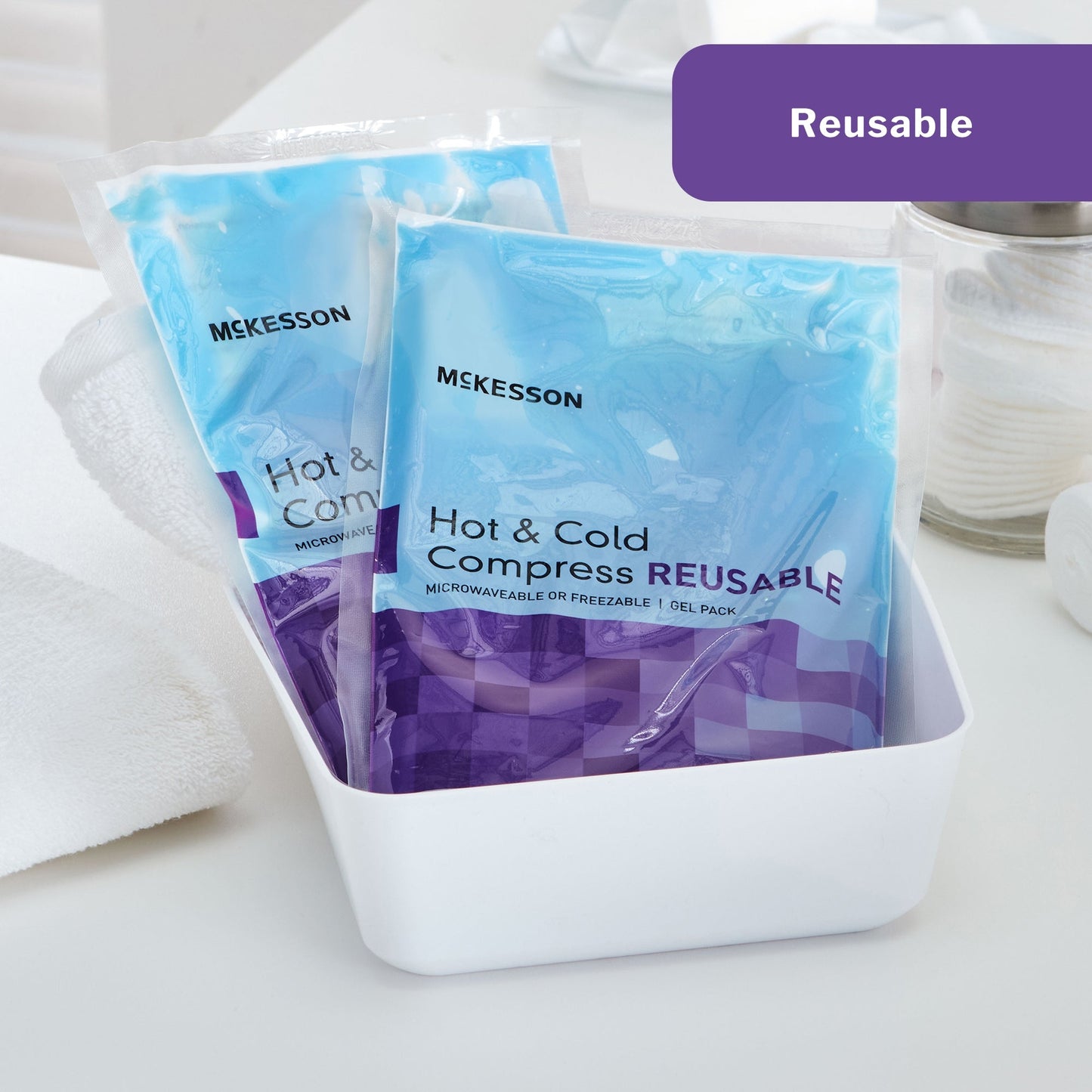 Hot / Cold Pack McKesson General Purpose Large 6-3/4 X 10-1/2 Inch Gel Reusable, Packaging Type- Each