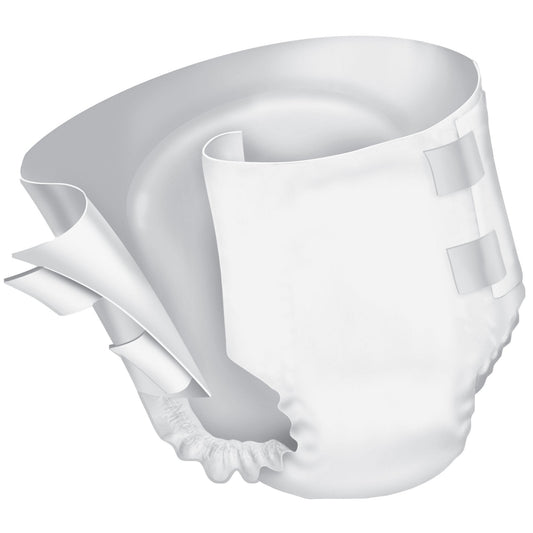 Unisex Adult Incontinence Brief Prevail Breezers Large Disposable Heavy Absorbency, Packaging Type- Case