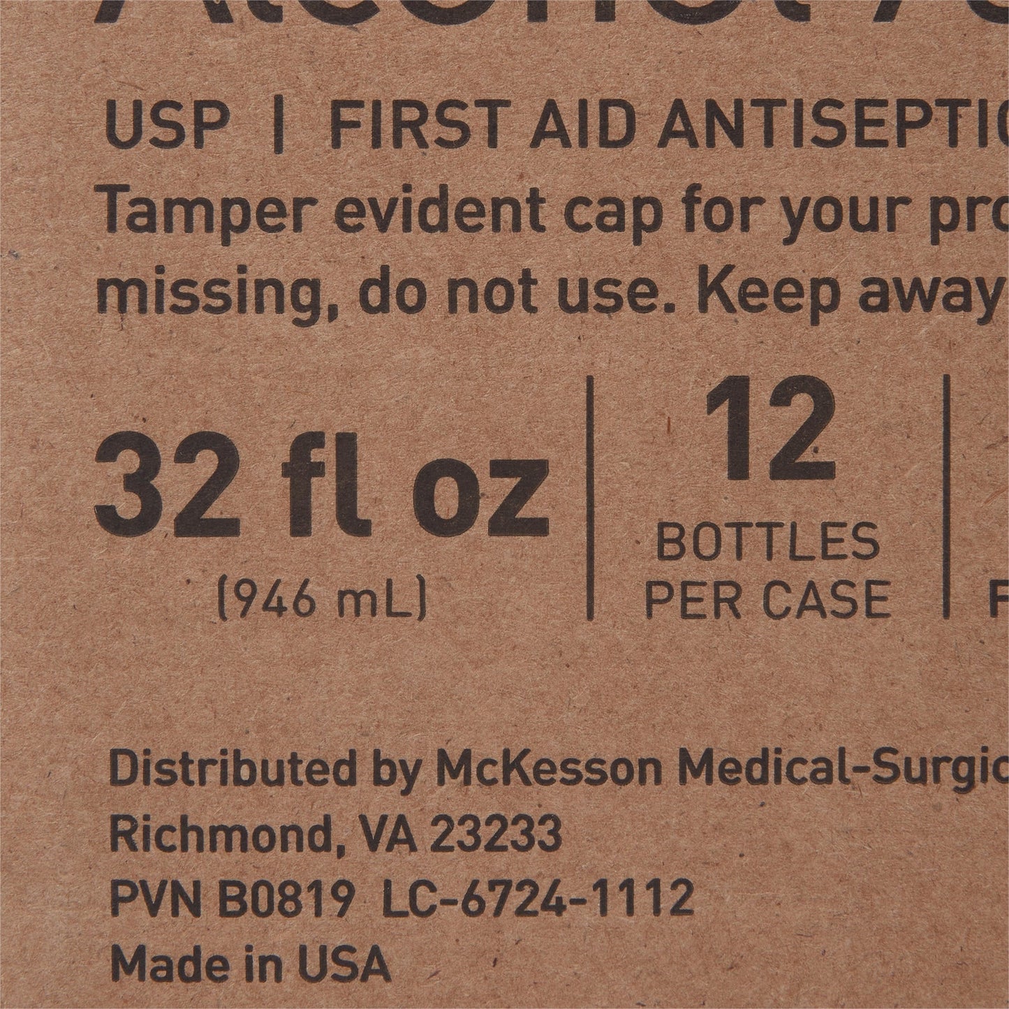 Antiseptic McKesson Brand Topical Liquid 32 oz. Bottle, Packaging Type- Each