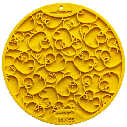 Duckies Design eMat Enrichment Lick Mat With Suction Cups