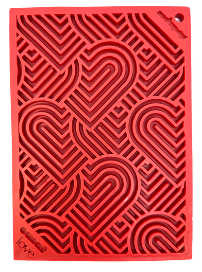 Heart Design "Love" eMat Enrichment Lick Mat