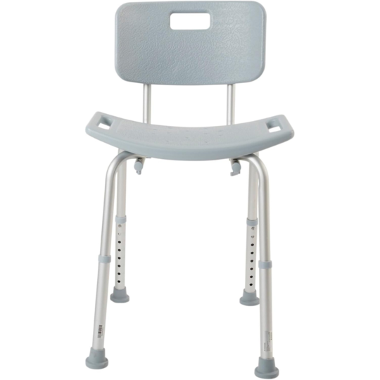 Bath Bench McKesson Without Arms Aluminum Frame Removable Backrest 19-1/4 Inch Seat Width 300 lbs. Weight Capacity, Packaging Type- Each