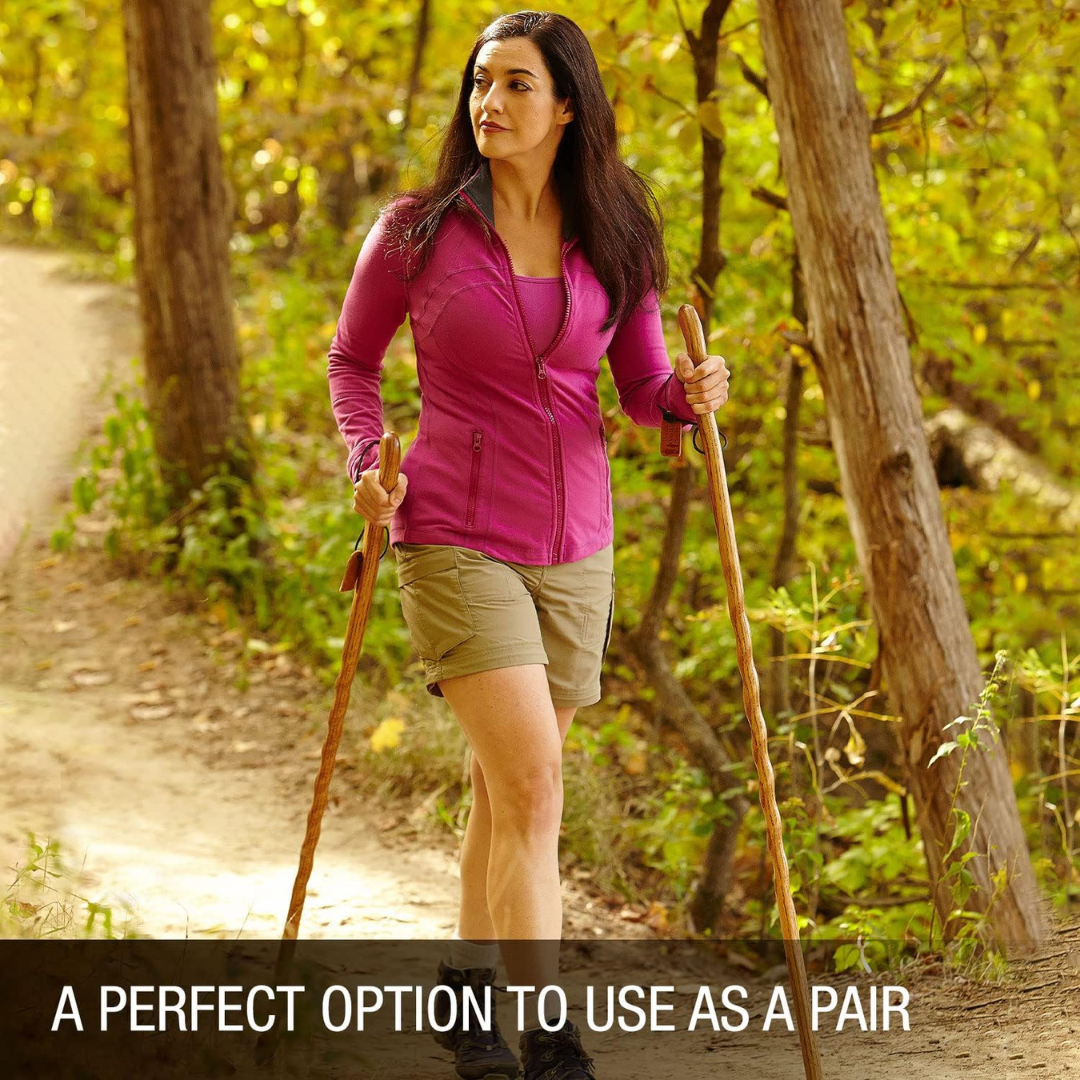Walking Stick Brazos Twisted Wood 48 Inch Height Red