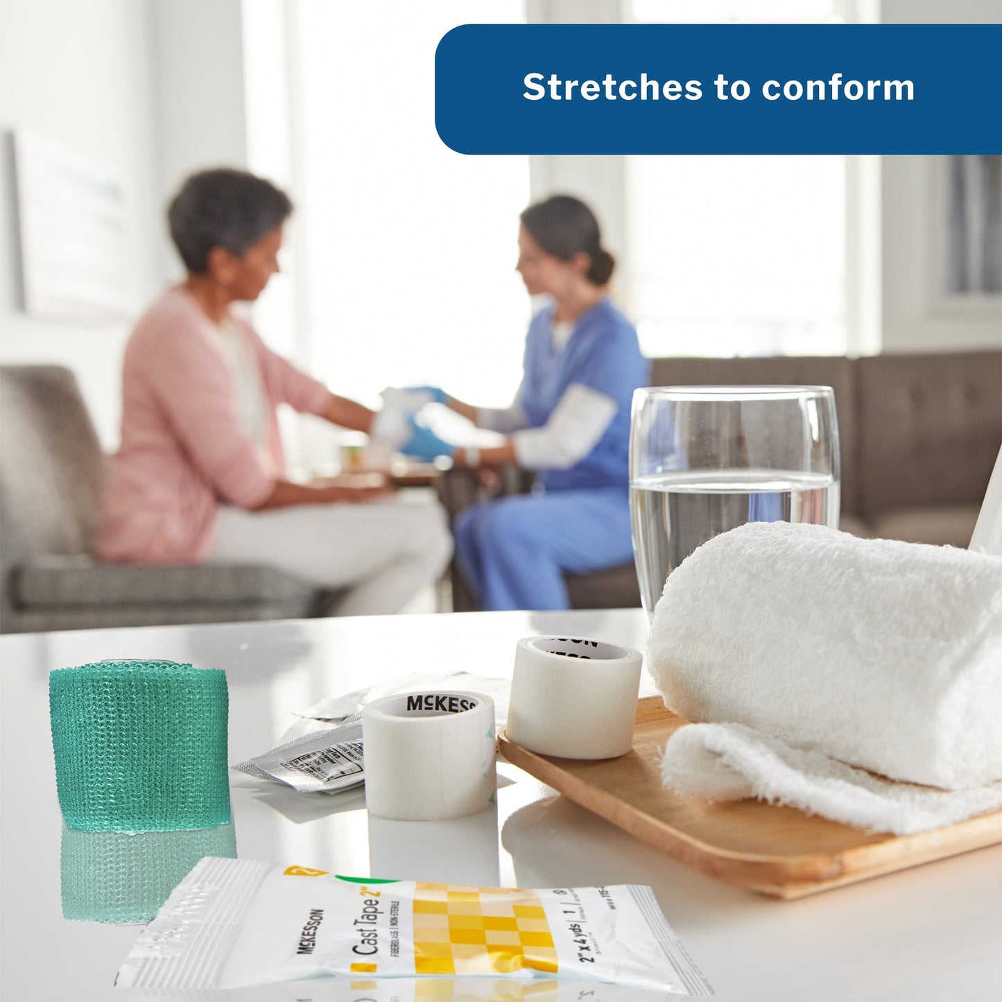 Cast Tape McKesson 2 Inch X 12 Foot Fiberglass Green, Packaging Type- Box