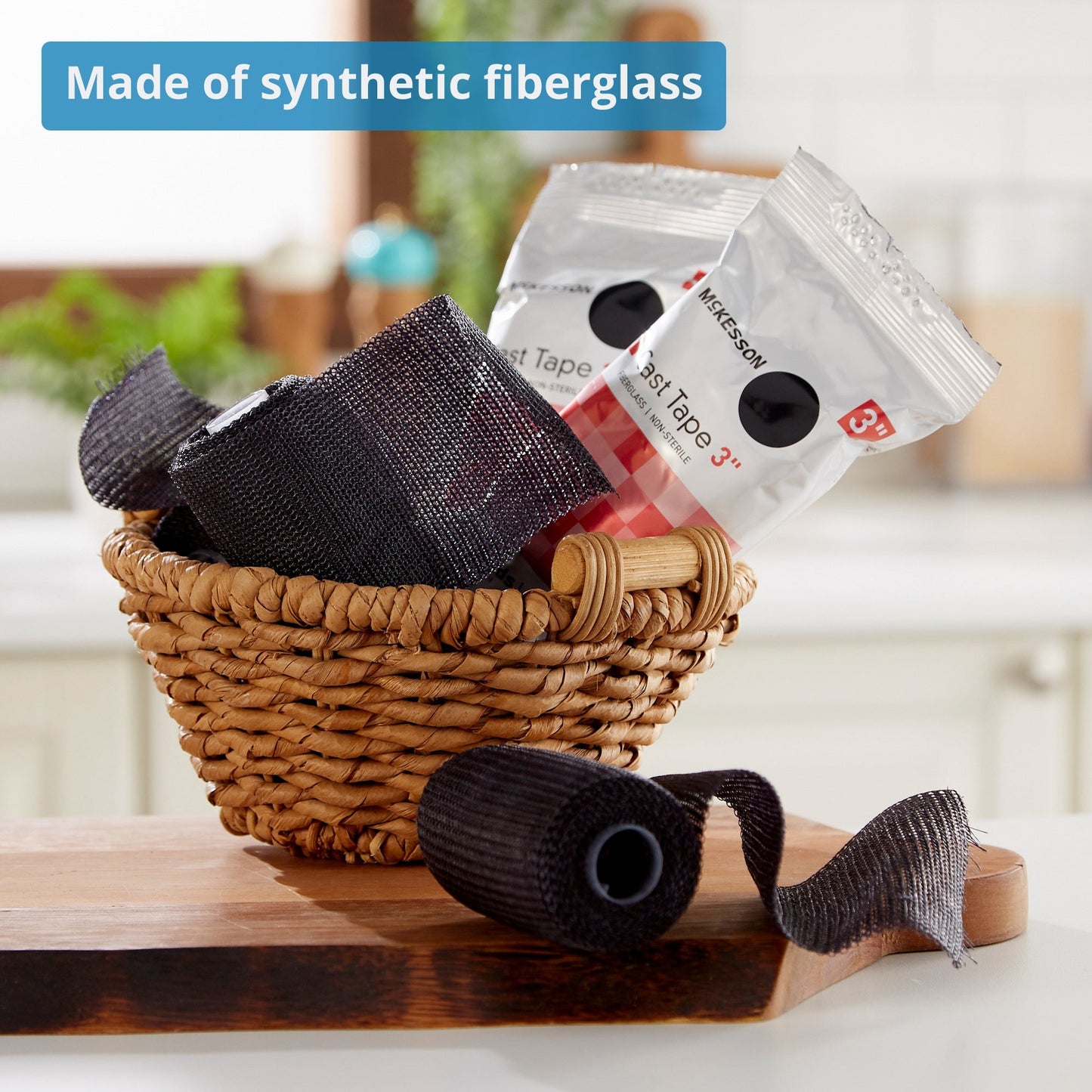 Cast Tape McKesson 3 Inch X 12 Foot Fiberglass Black, Packaging Type- Box