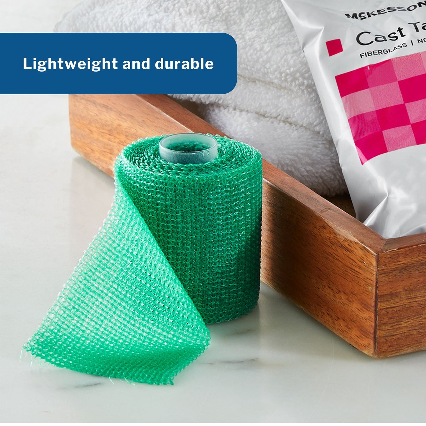 Cast Tape McKesson 3 Inch X 12 Foot Fiberglass Green, Packaging Type- Box