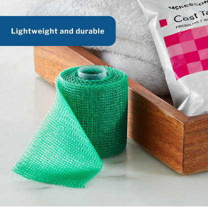 Cast Tape McKesson 3 Inch X 12 Foot Fiberglass Green, Packaging Type- Box