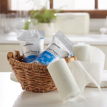 Cast Tape McKesson 4 Inch X 12 Foot Fiberglass White, Packaging Type- Box