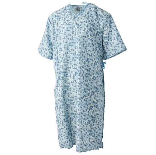 Patient Gowns  Each OSFM Royale 2-Tone Print