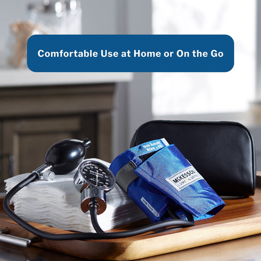 Aneroid Sphygmomanometer Unit McKesson LUMEON Small Adult Cuff Nylon Cuff 19 - 27 cm Pocket Aneroid, Packaging Type- Box