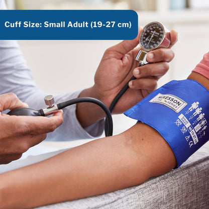 Aneroid Sphygmomanometer Unit McKesson LUMEON Small Adult Cuff Nylon Cuff 19 - 27 cm Pocket Aneroid, Packaging Type- Box