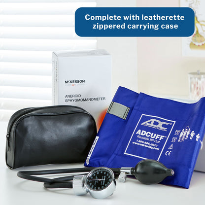 Aneroid Sphygmomanometer Unit McKesson LUMEON Small Adult Cuff Nylon Cuff 19 - 27 cm Pocket Aneroid, Packaging Type- Box