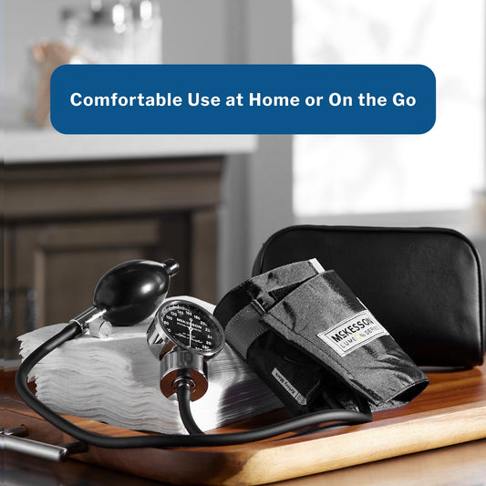 Aneroid Sphygmomanometer Unit McKesson LUMEON Adult Cuff Nylon Cuff 23 - 40 cm Pocket Aneroid, Packaging Type- Box