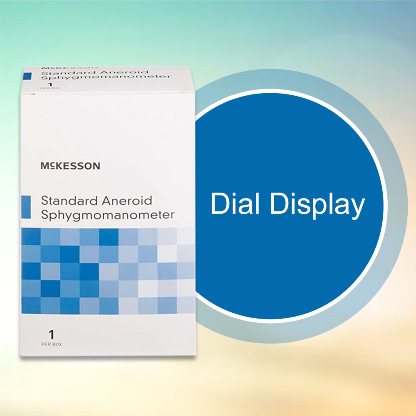 Aneroid Sphygmomanometer Unit McKesson Brand Large Adult Cuff Nylon Cuff 34 - 50 cm Pocket Aneroid, Packaging Type- Box