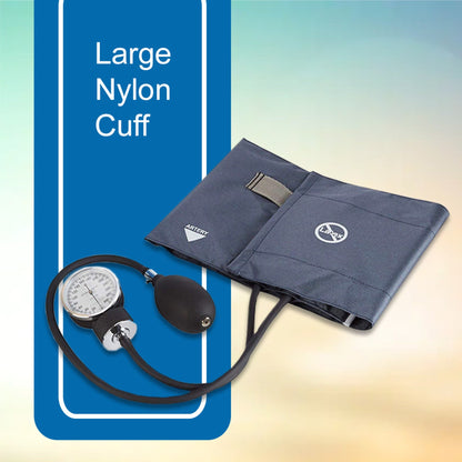 Aneroid Sphygmomanometer Unit McKesson Brand Large Adult Cuff Nylon Cuff 34 - 50 cm Pocket Aneroid, Packaging Type- Box
