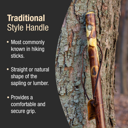 Walking Stick Brazos Free Form Wood 58 Inch Height Ironwood