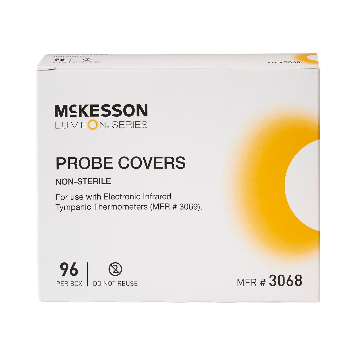 Tympanic Thermometer Probe Cover McKesson LUMEON For use with Tympanic Thermometers 96 per Box, Packaging Type- Box