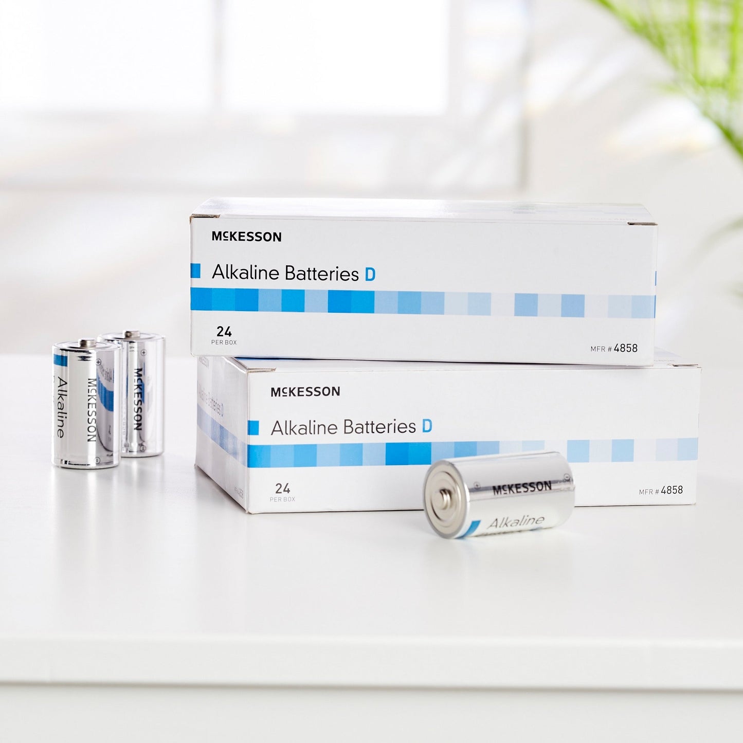 Alkaline Battery McKesson D Cell 1.5V Disposable 24 Pack, Packaging Type- Box