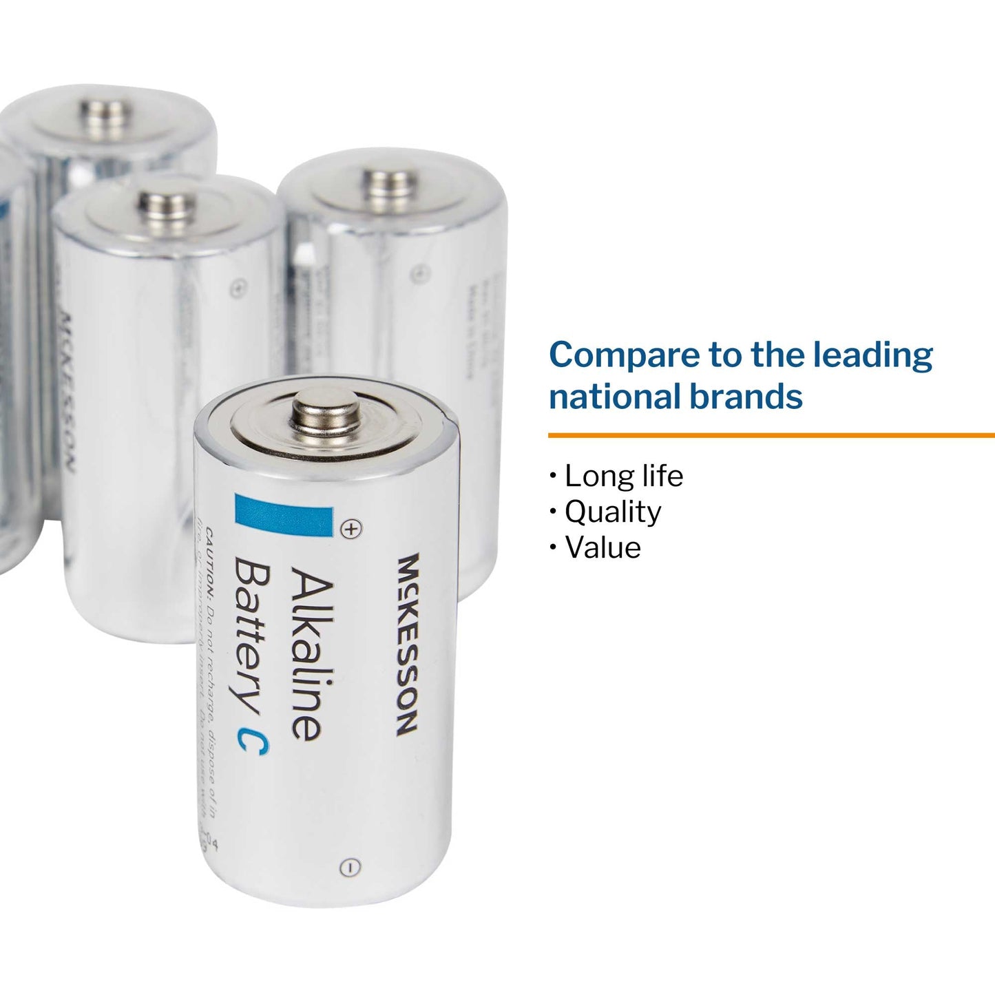 Alkaline Battery McKesson C Cell 1.5V Disposable 24 Pack, Packaging Type- Box