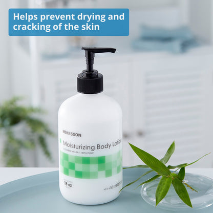 Hand and Body Moisturizer McKesson 18 oz. Pump Bottle Cucumber Melon Scent Lotion, Packaging Type- Each
