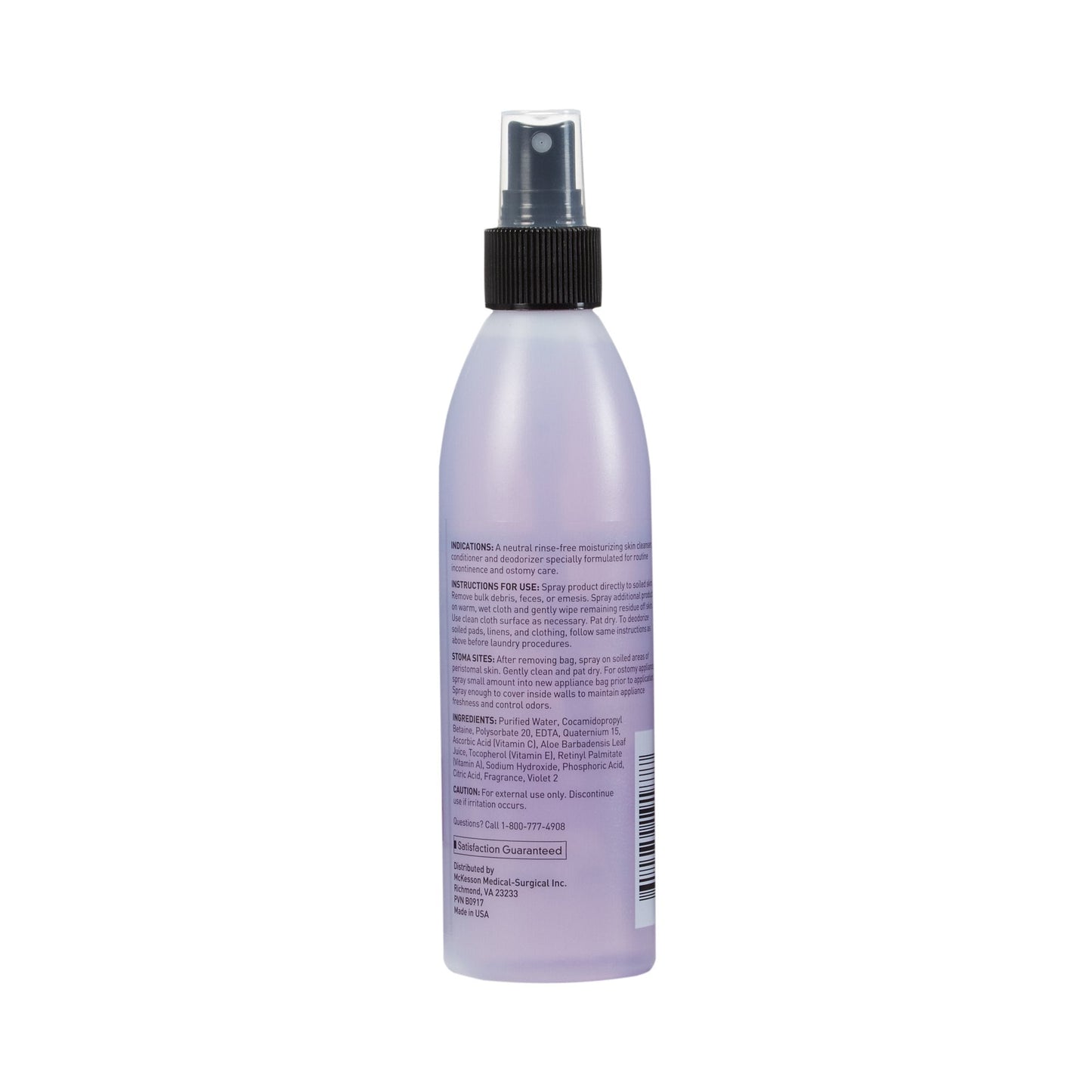 Rinse-Free Perineal Wash McKesson Liquid 8 oz. Pump Bottle Fresh Scent, Packaging Type- Each