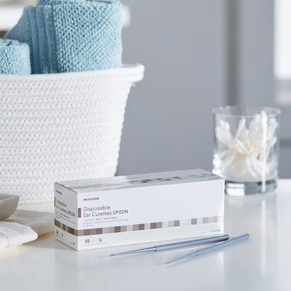 Ear Curette McKesson Handle with Grooves 2 mm Tip Cup Tip, Packaging Type- Box