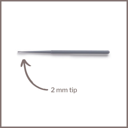 Ear Curette McKesson Handle with Grooves 2 mm Tip Cup Tip, Packaging Type- Box