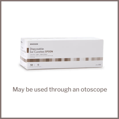 Ear Curette McKesson Handle with Grooves 2 mm Tip Cup Tip, Packaging Type- Box