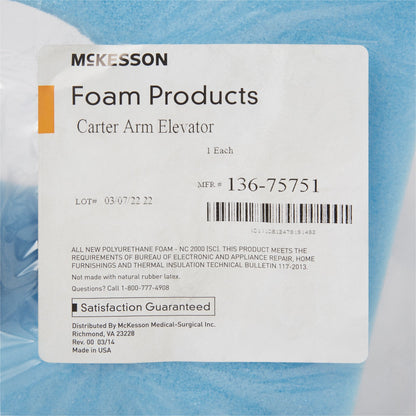 Carter Arm Elevator McKesson 12 W X 9 D X 16 H Inch Foam Freestanding, Packaging Type- Each