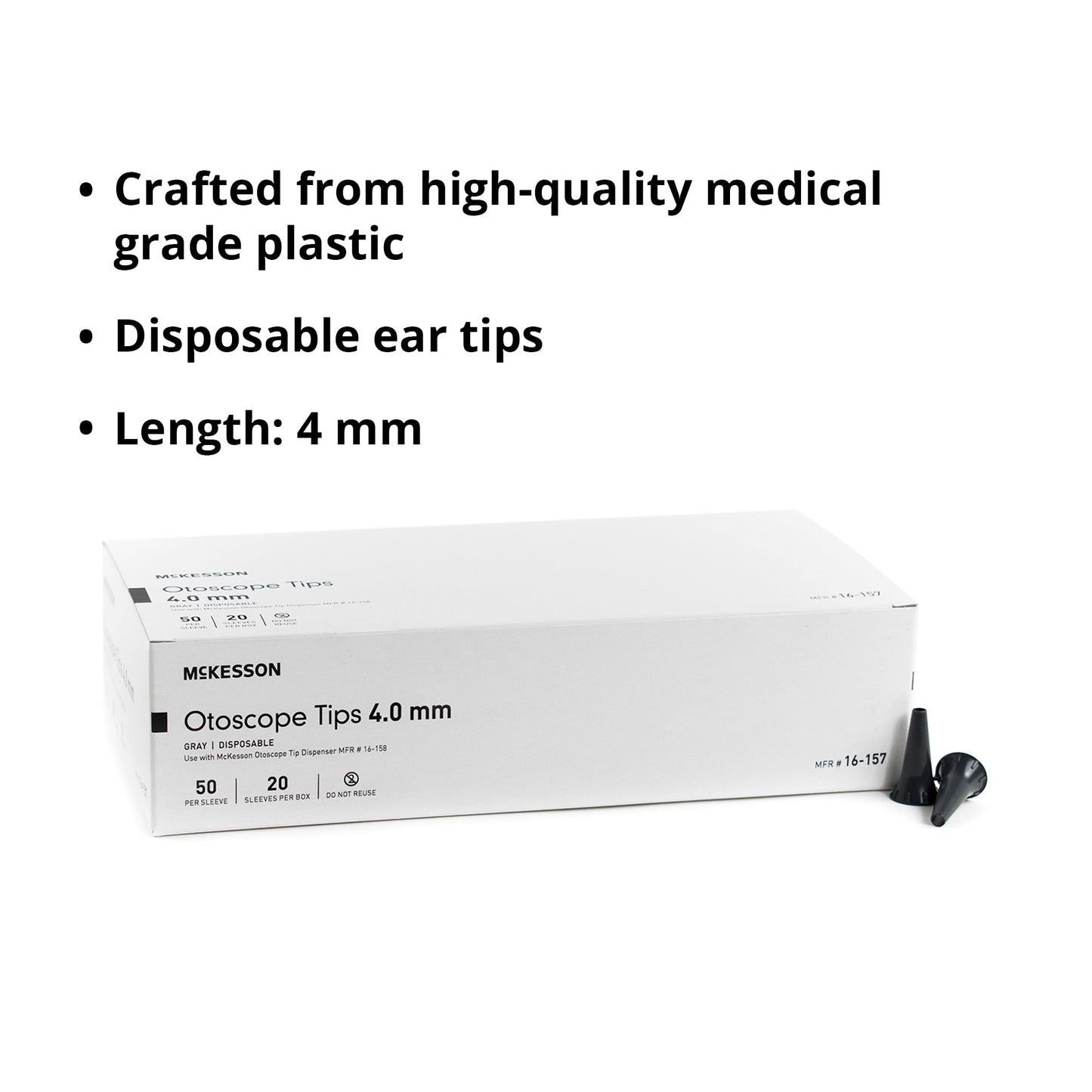 Ear Speculum Tip Plastic 4 mm Disposable, Packaging Type- Box