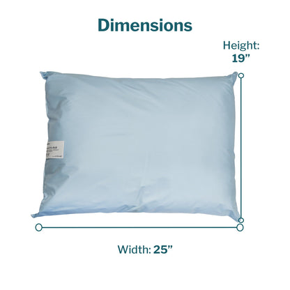 Bed Pillow McKesson 19 X 25 Inch Blue Reusable, Packaging Type- Each