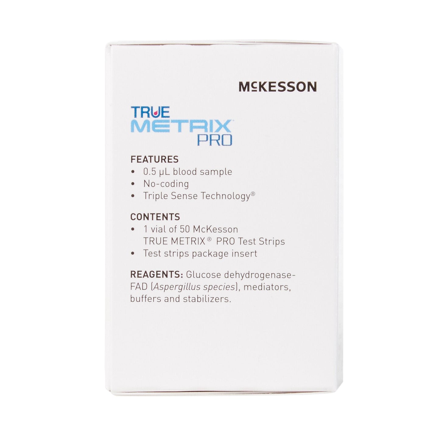 Blood Glucose Test Strips McKesson TRUE METRIX PRO 50 Strips per Pack, Packaging Type- Box