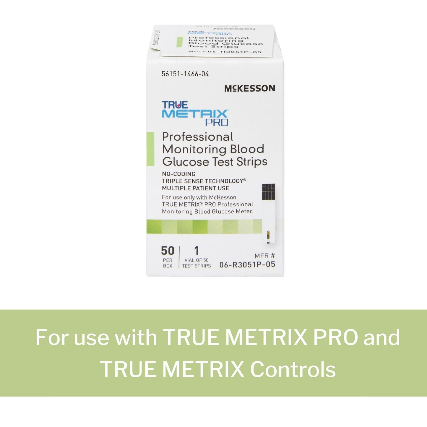 Blood Glucose Test Strips McKesson TRUE METRIX PRO 50 Strips per Pack, Packaging Type- Box