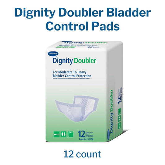Bladder Control Pad Dignity Doubler 13 X 24 Inch Moderate Absorbency Polymer Core One Size Fits Most, Packaging Type- Case