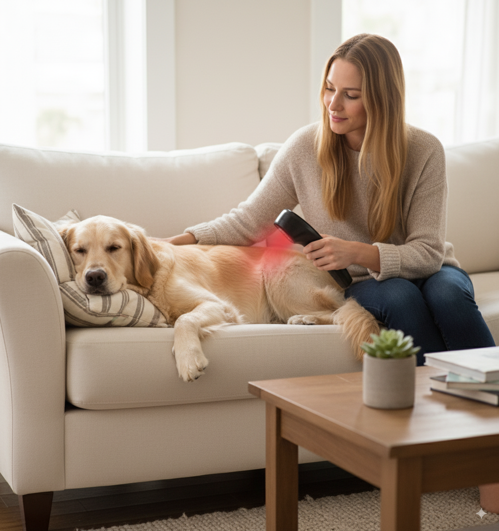 GlowPaws Red Light Therapy Wand – Gentle Joint Relief for Dogs