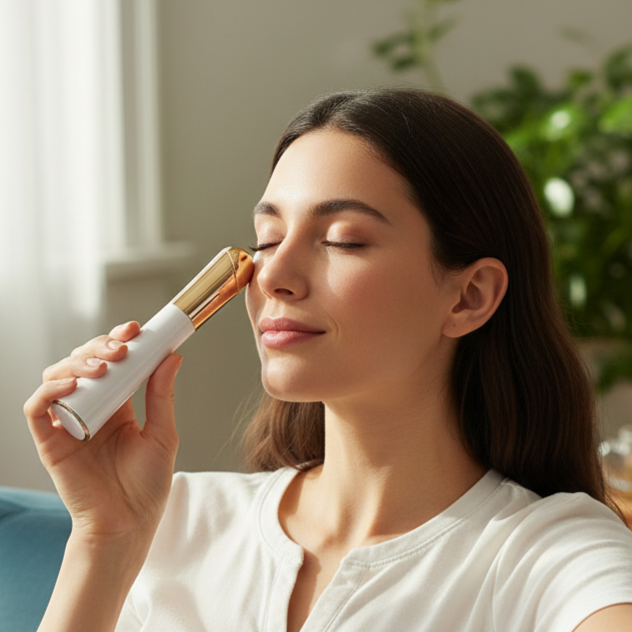 LumiÉclat Heated Eye Massager – Wrinkle & Puffiness Relief for Women
