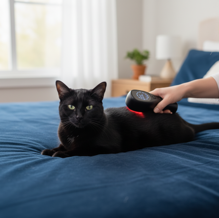 PurrEase Red Light Therapy Wand – Gentle Joint & Mobility Relief for Cats