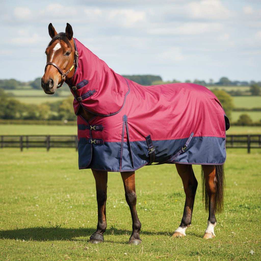 FrostGuard 1680D Winter Horse Blanket – Durable Outdoor Warmth & Protection
