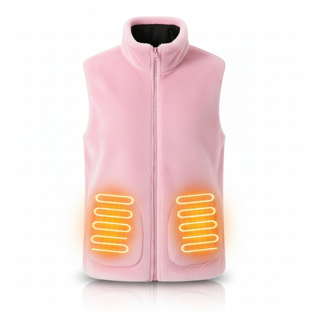 Heated Fleece Vest – Women’s Electric Jacket 8 Hours of Heat